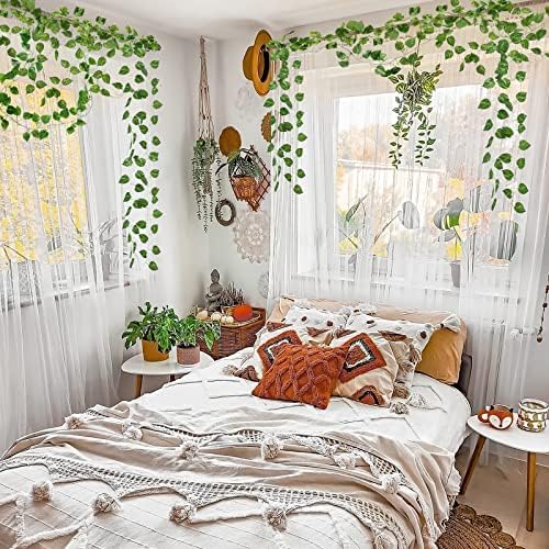 Cqure 14 Pack 98 Ft Artificial Ivy Garland