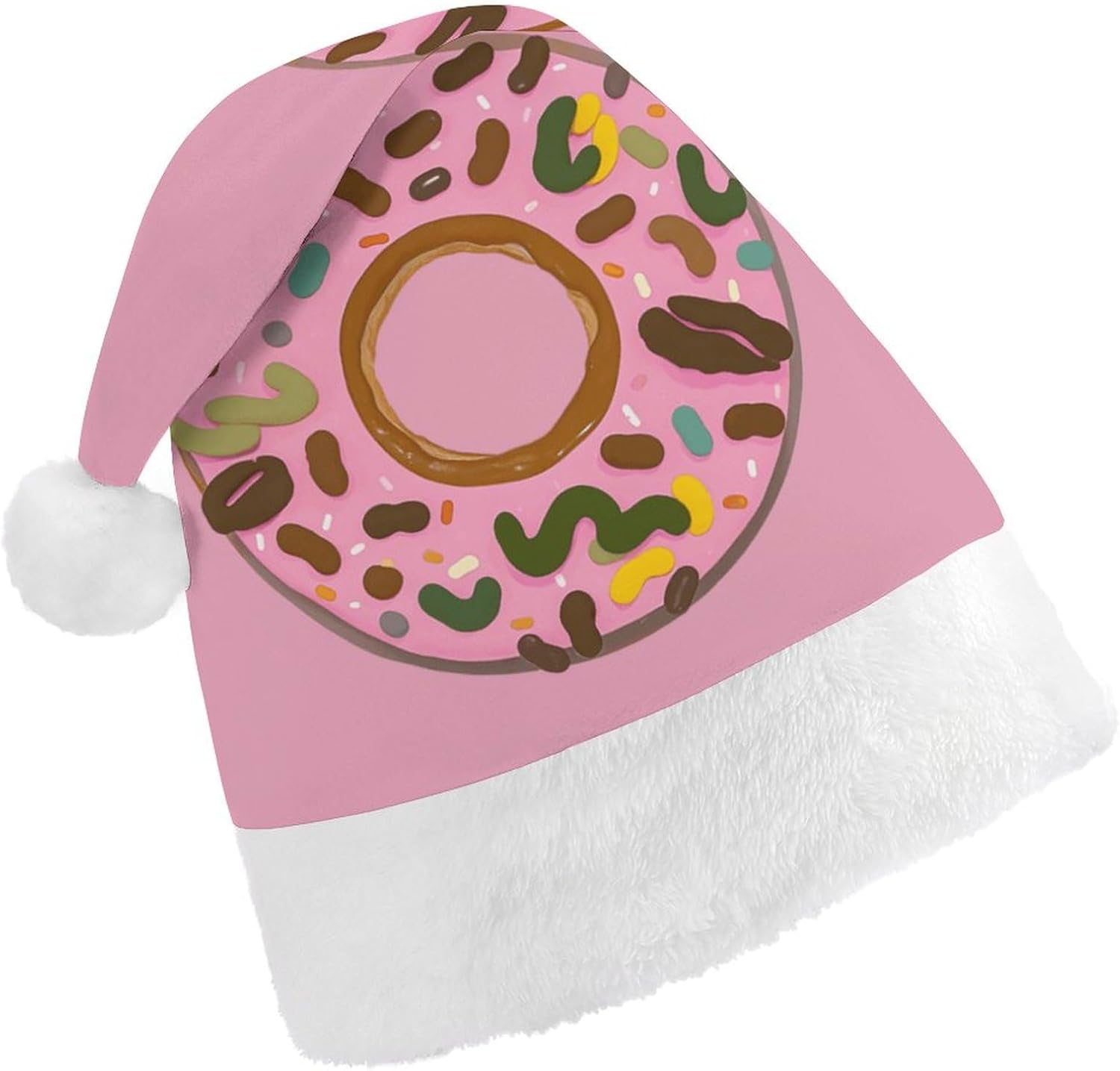 NWGHM Christmas Donut Santa Hat for Adults