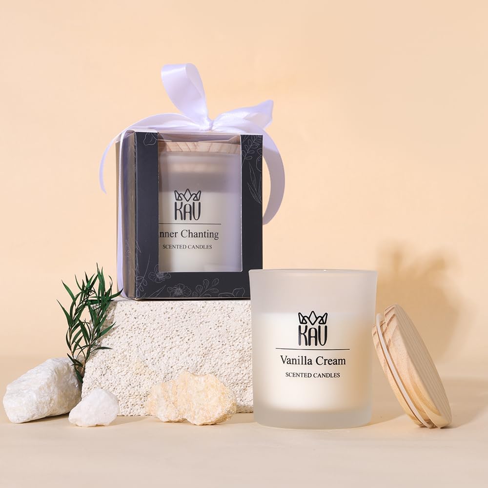 KAV Scented Candle - Vanilla Cream Sweet Vanilla Coffee