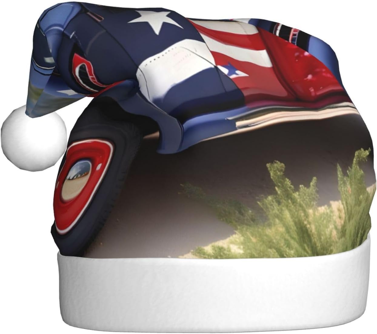 QinZheng 4th Of July Patriotic Santa Hat