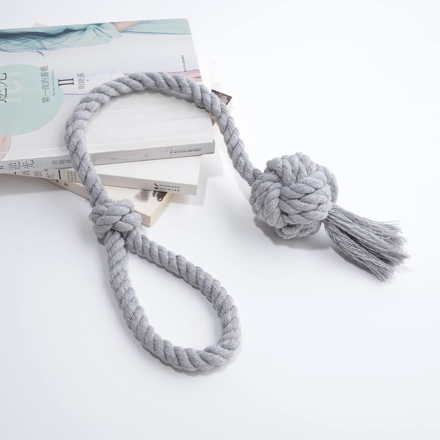 4 Pack Rustic Curtain Tiebacks in Grey