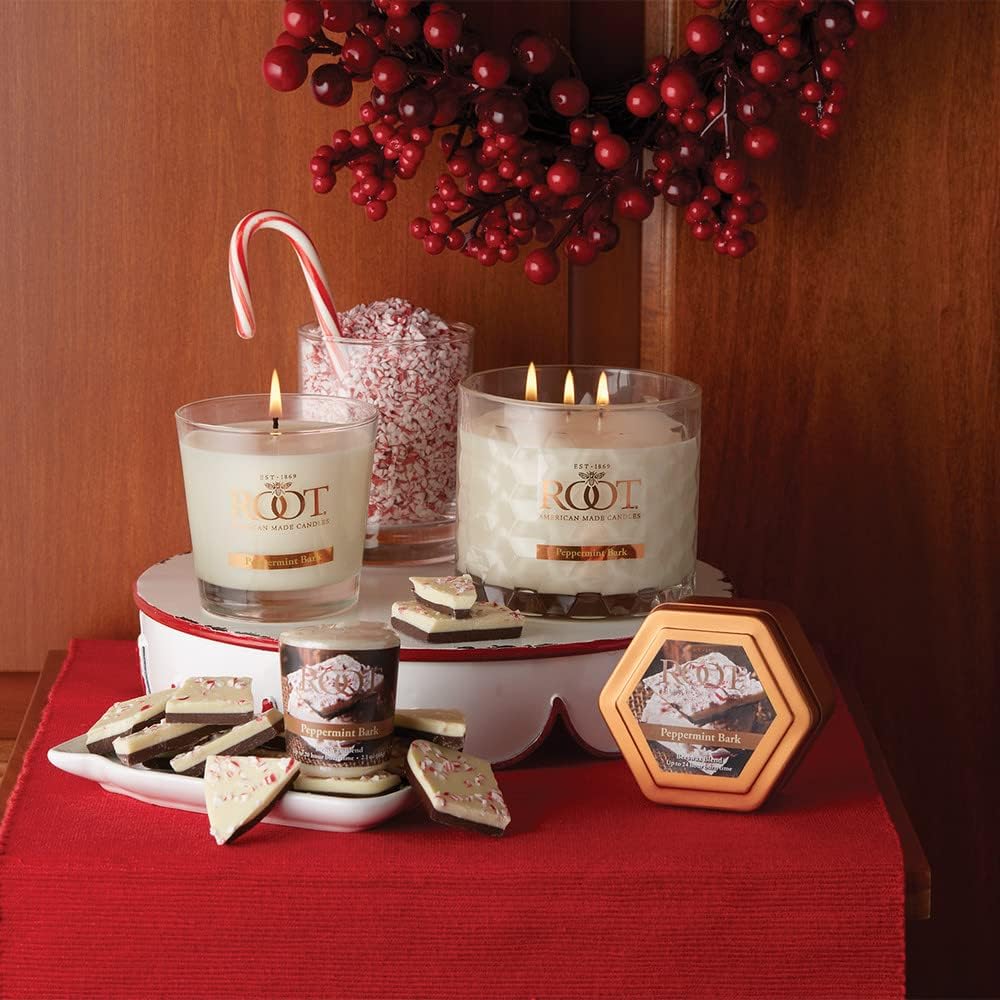 Root Candles Holiday Peppermint Bark Candle