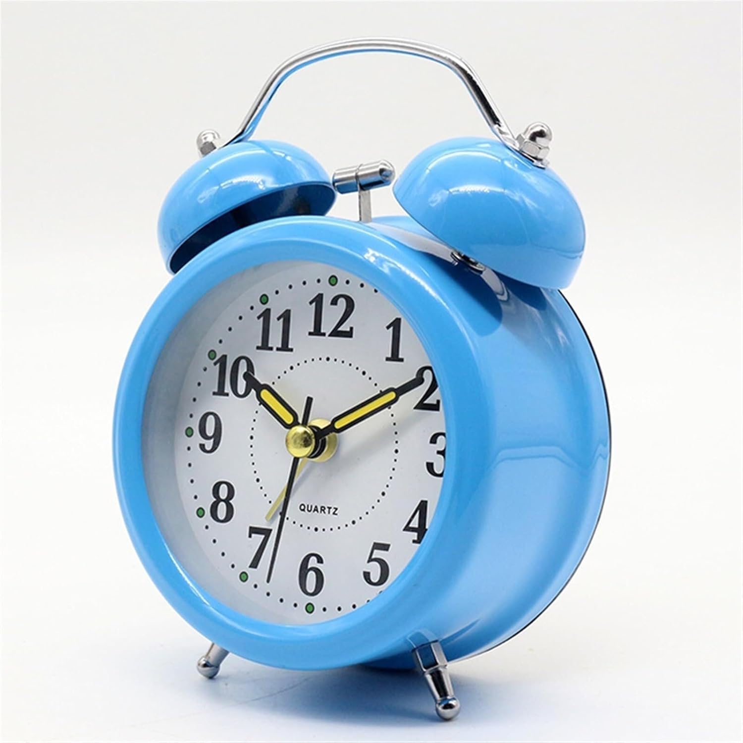 Loud Double Bell Alarm Clock with Backlight and Silent Movement