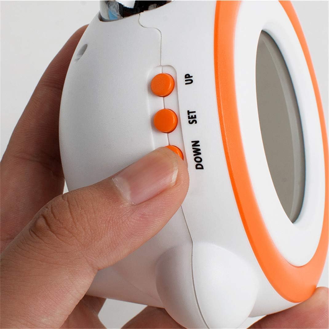 SweetMmj Mechanical Double Bell Alarm Clock with 4-in-1 Display