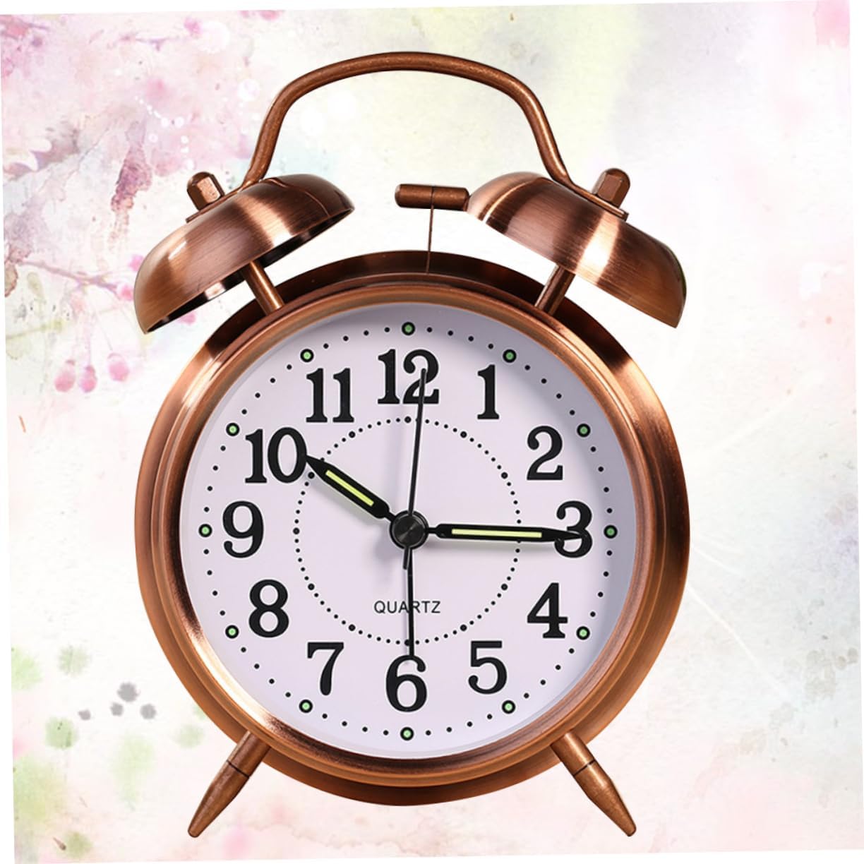 Vaguelly Classic Double Bells Alarm Clock with Luminous Display