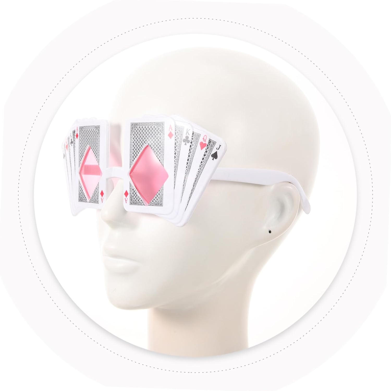 Funny Poker Themed Party Glasses for Creative Photos