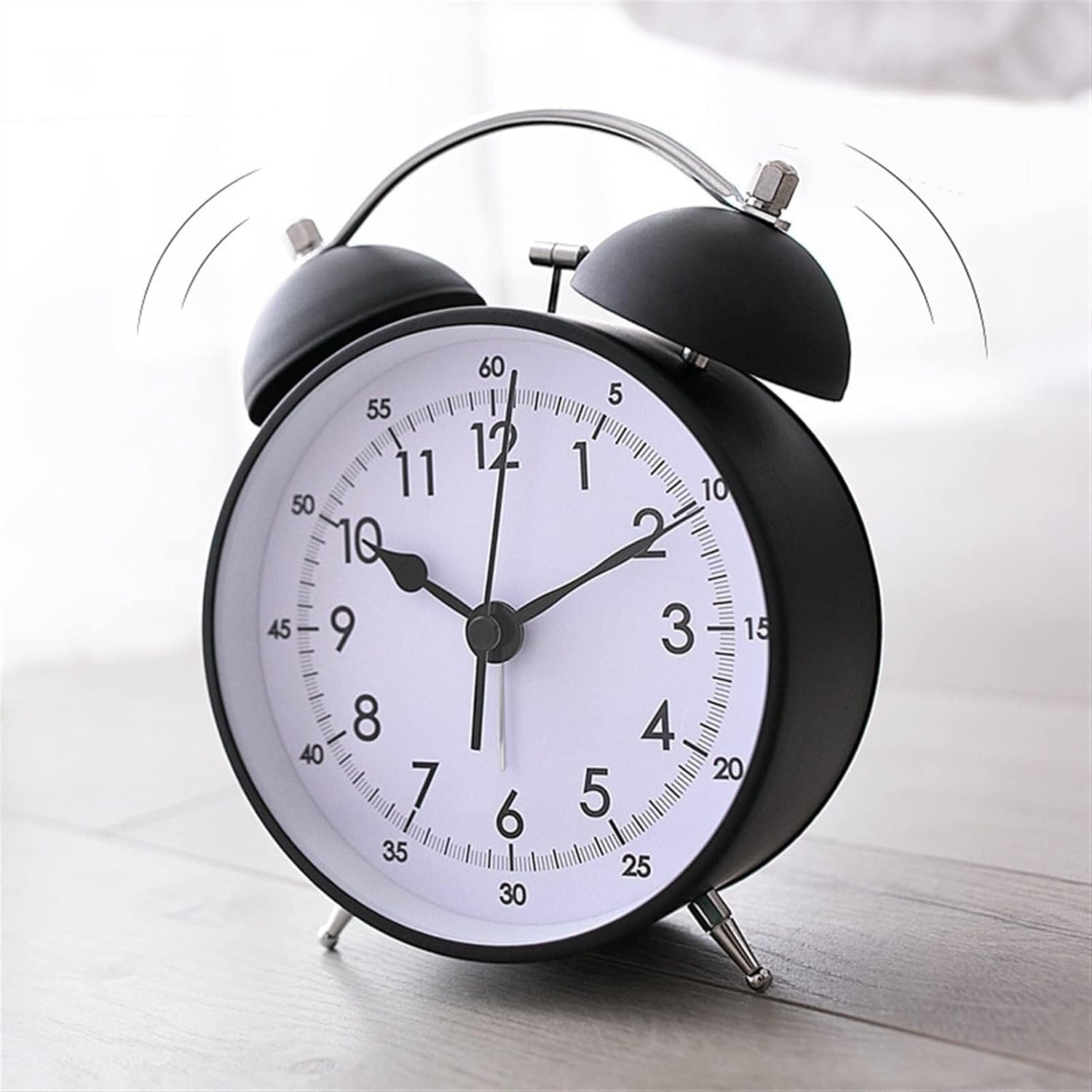 Loud Double Bell Alarm Clock with Silent Movement