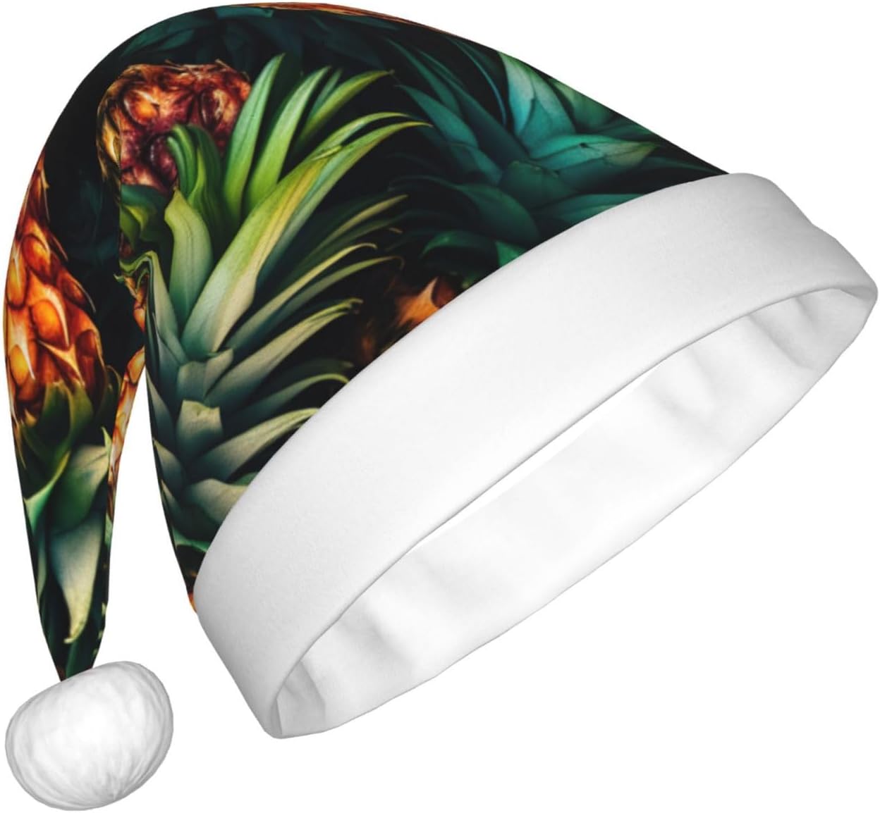 QinZheng Tropical Pineapple Santa Hat for Women Adult
