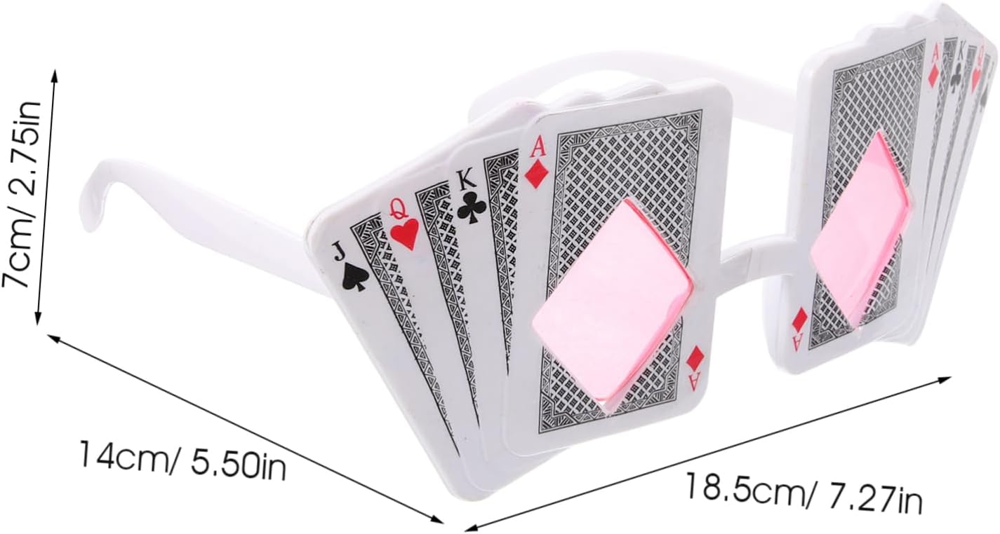 Funny Poker Themed Party Glasses for Creative Photos