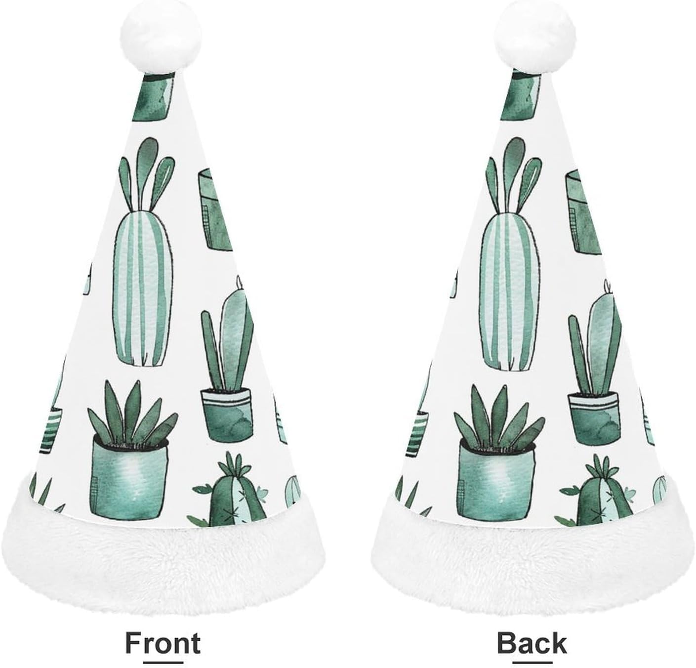Santa Hat Cacti And Succulents Xmas Headwear