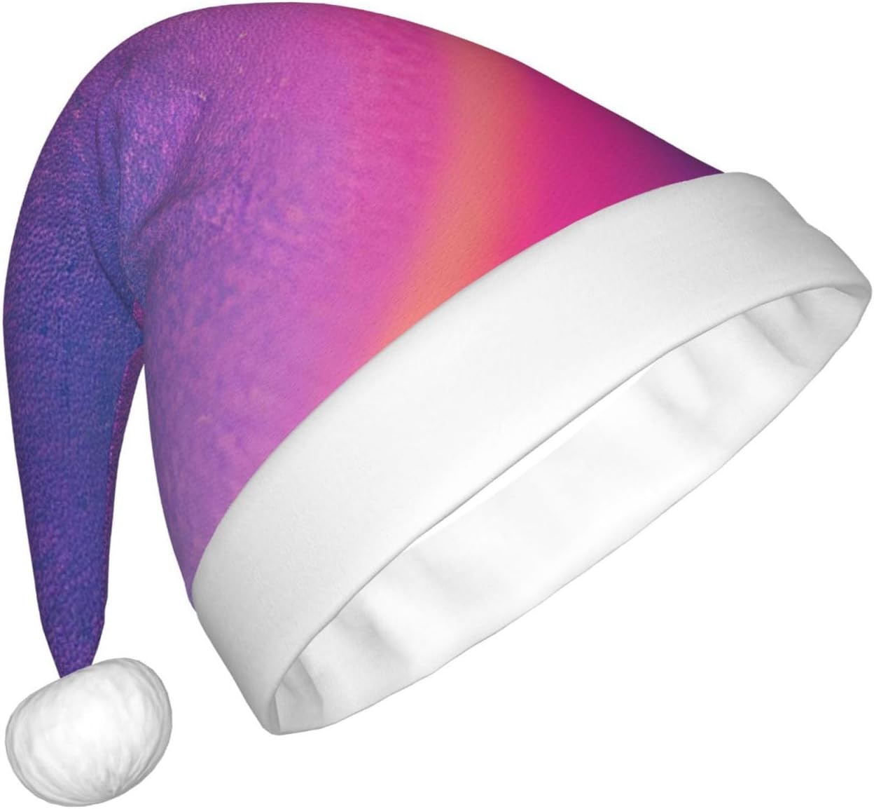 QINZHENG Abstract Geometric Santa Hat for Women