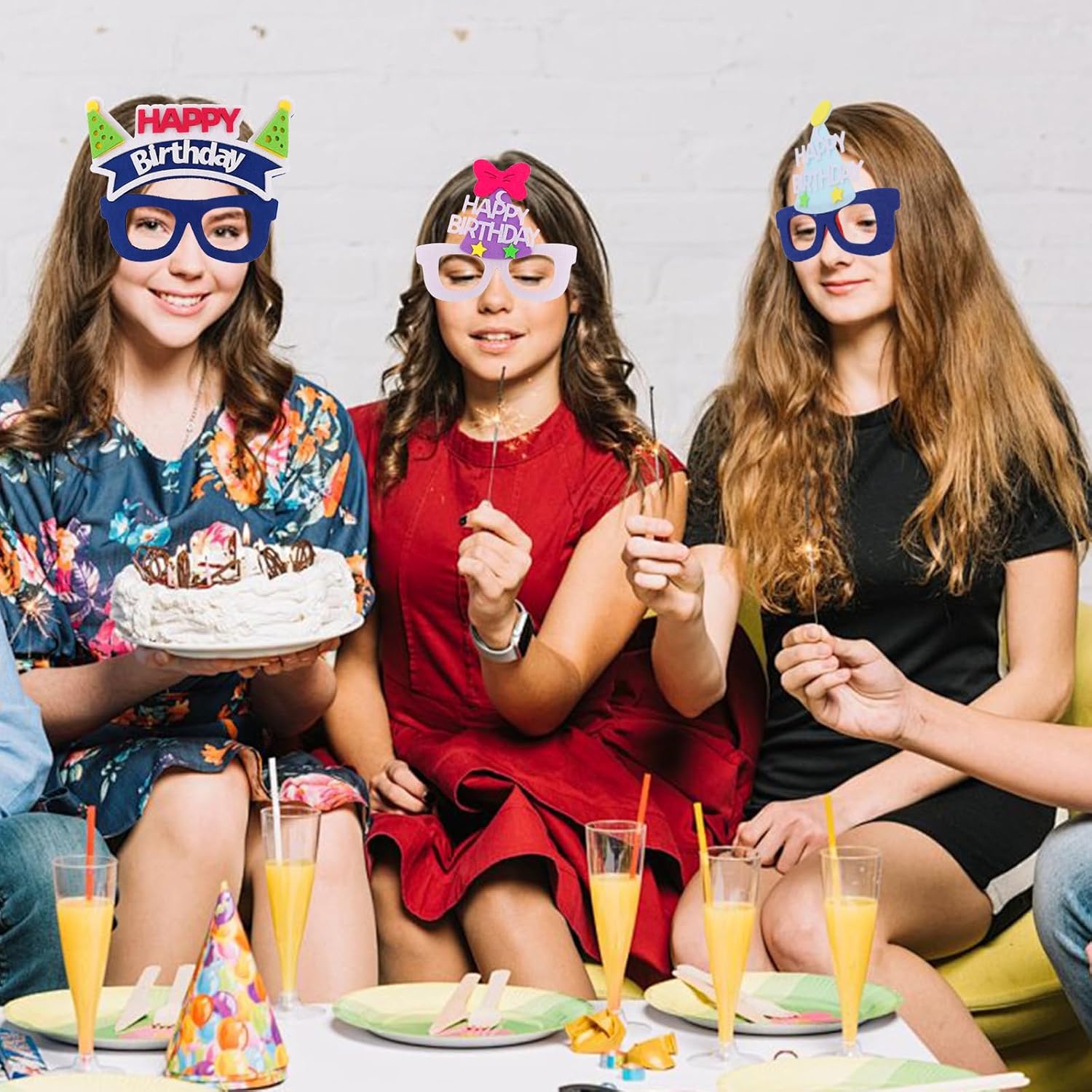 ANBALA 9 Pack Birthday Glasses with Funny Designs