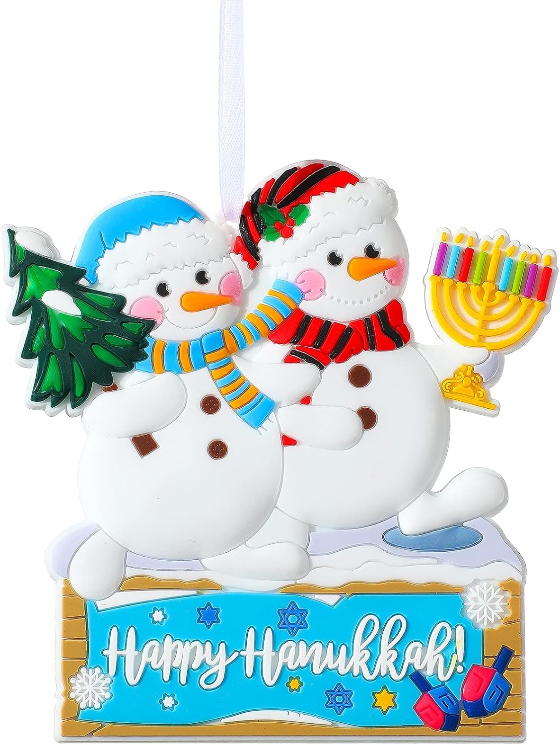 Jetec Hanukkah Snowman Christmas Tree Ornament