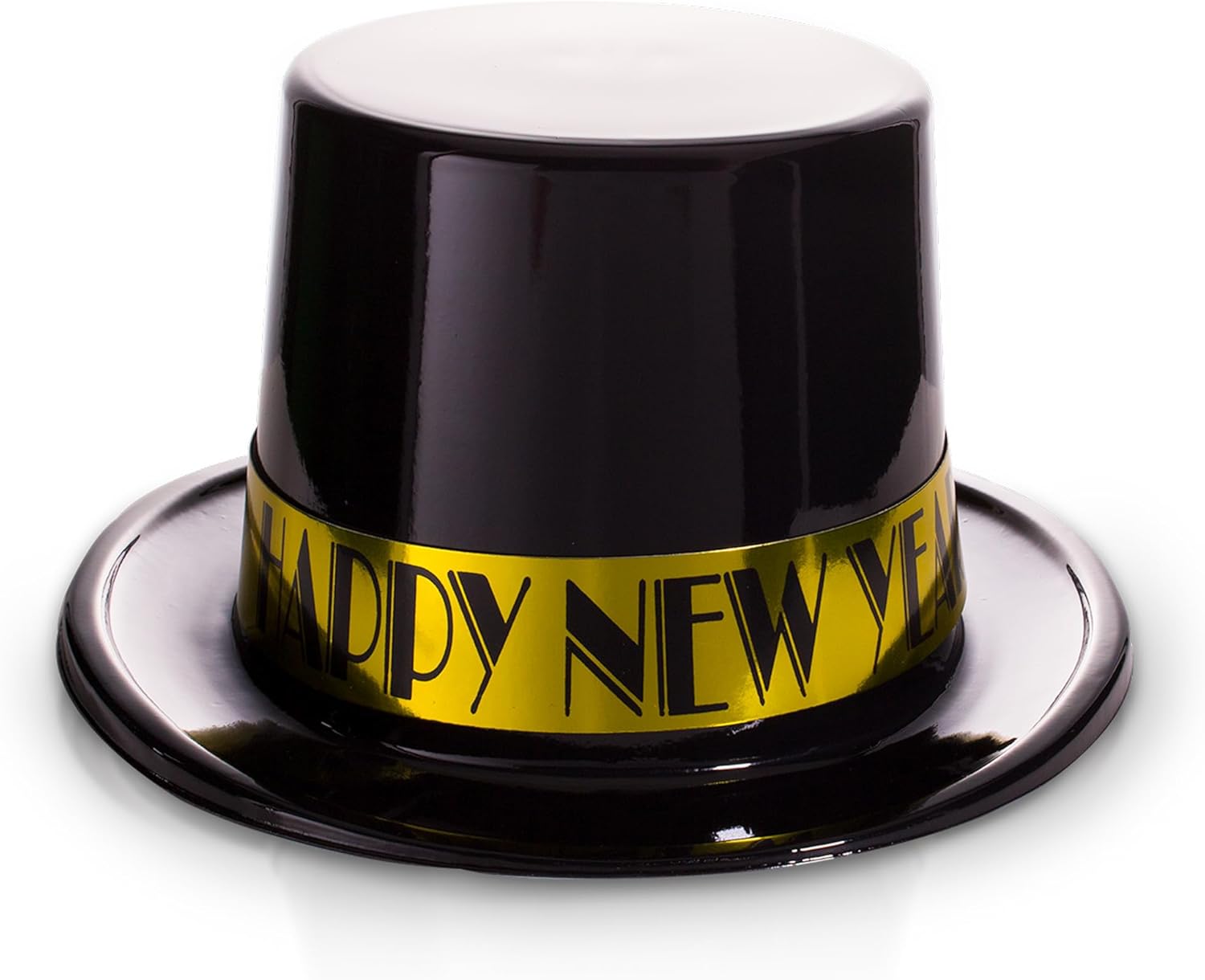 Windy City Novelties Black Gold New Year Top Hat 2025
