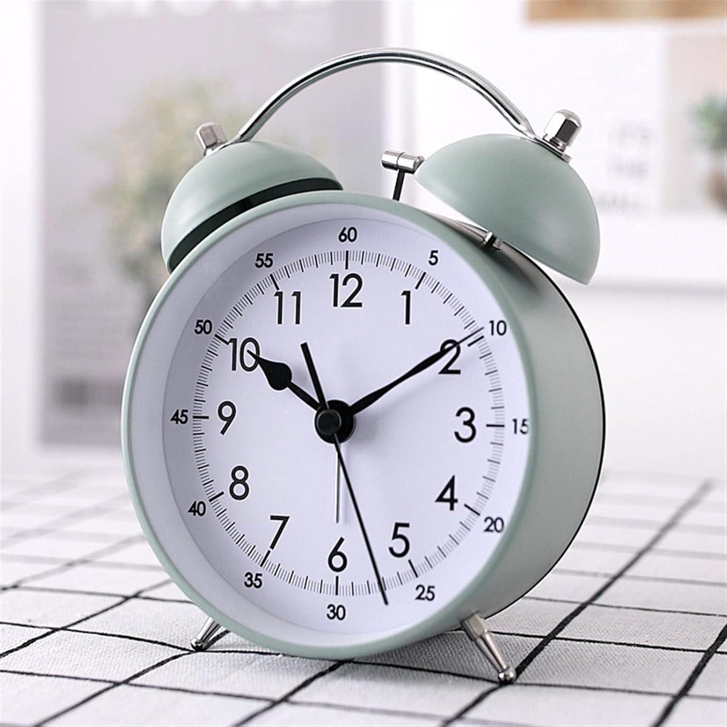 Loud Double Bell Alarm Clock with Retro Design