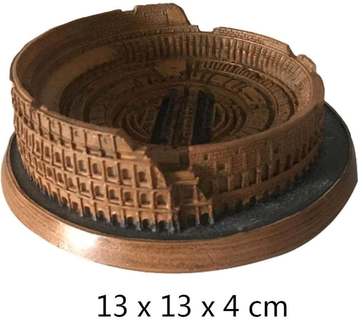 Rome Colosseum Resin Statue Decor Sculpture Brown