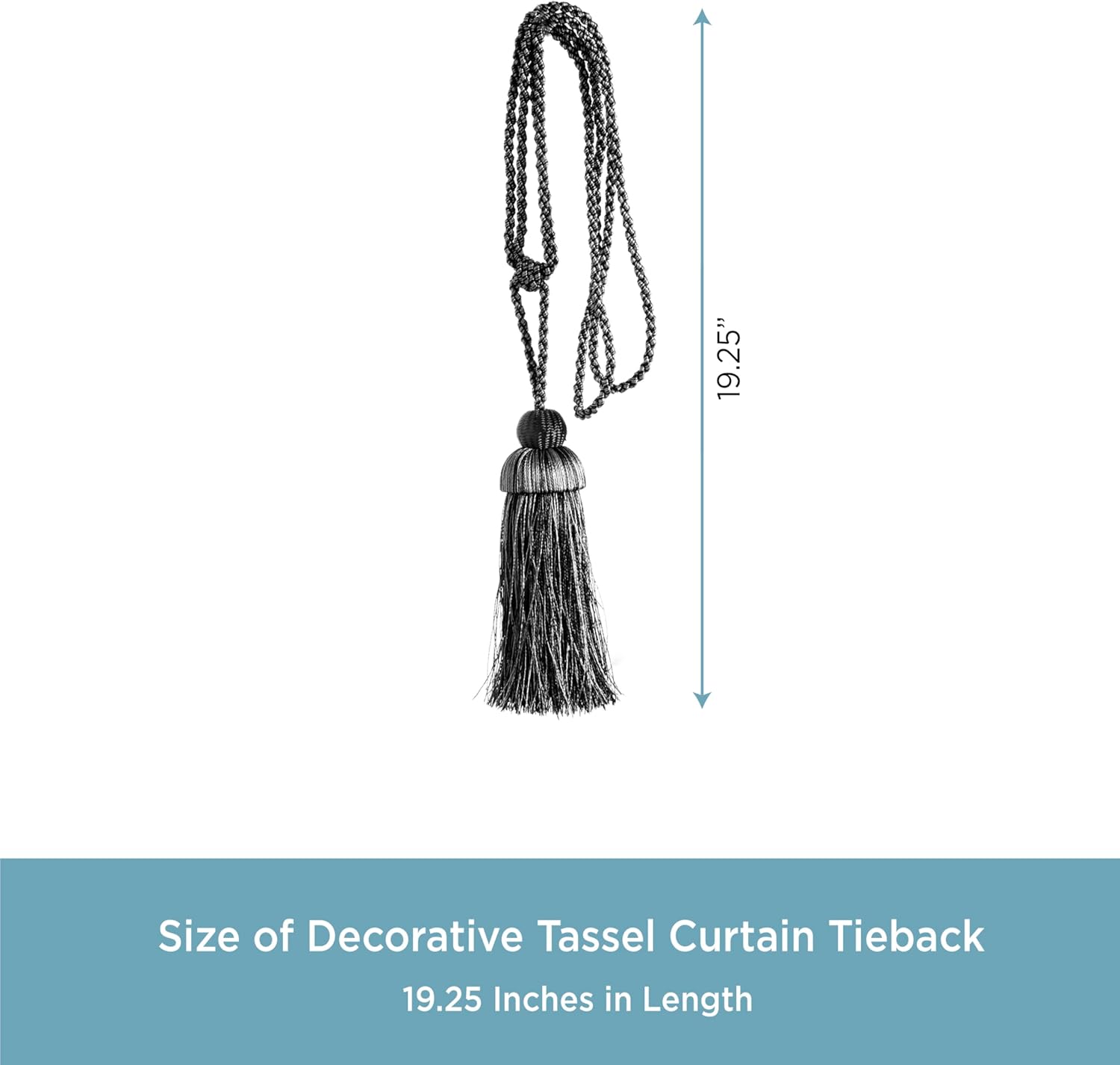 Kenney Decorative Tassel Curtain Tieback Set of 2