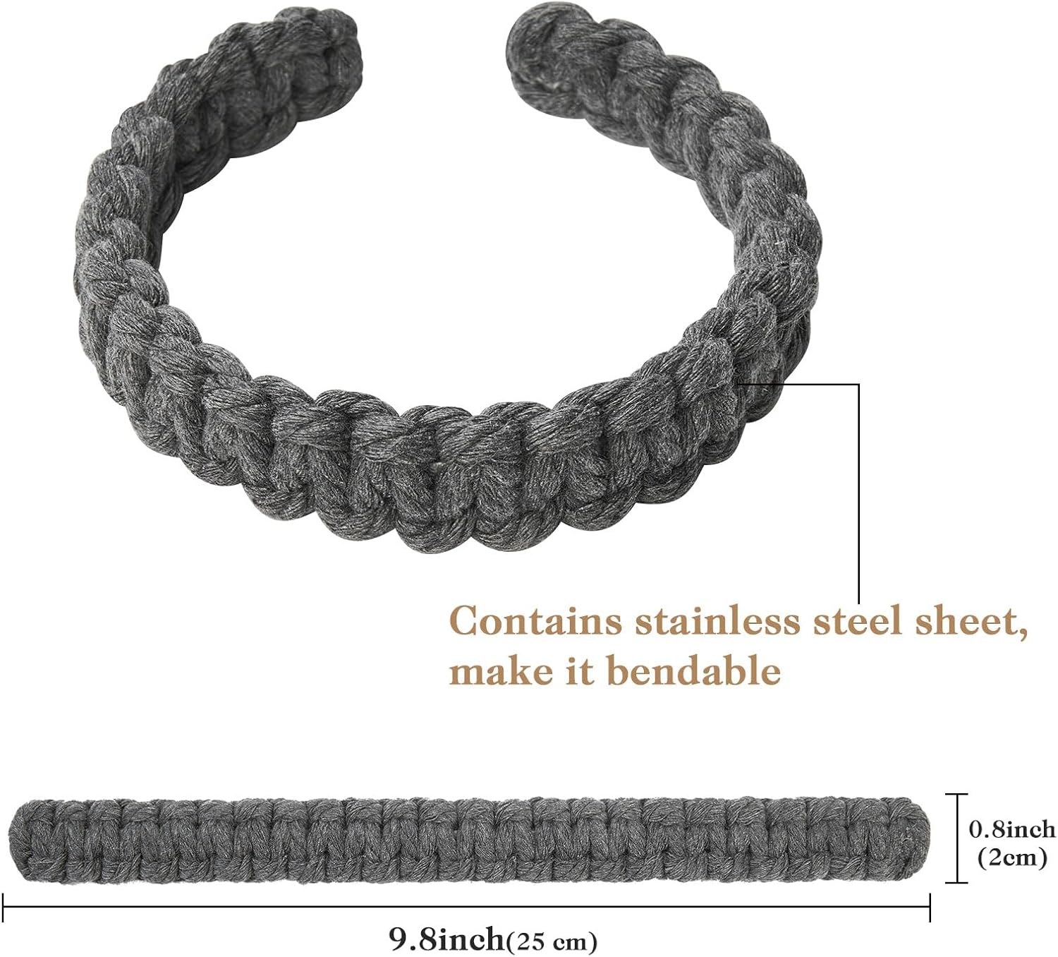 NICEEC 2 Pack Cotton Rope Curtain Tiebacks