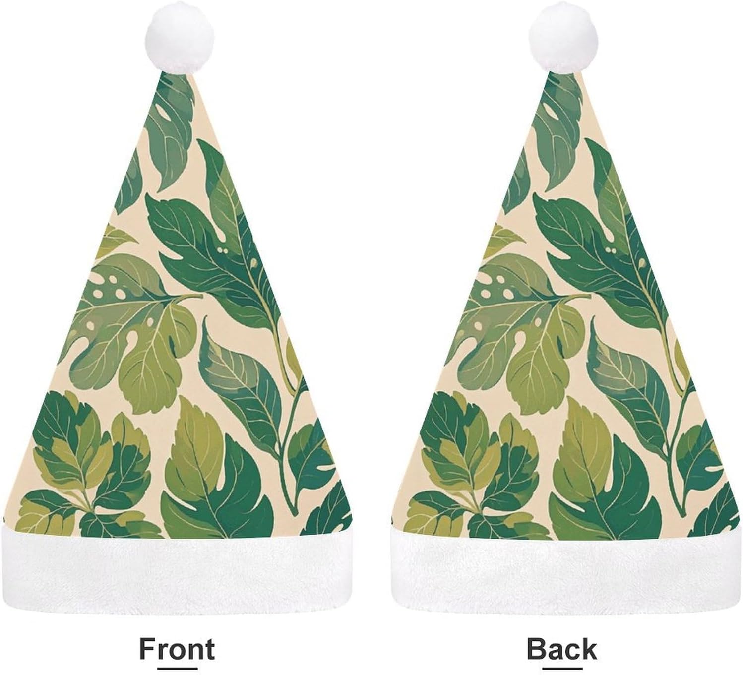 NWGHM Santa Hat Green Leaves Christmas Party Headwear