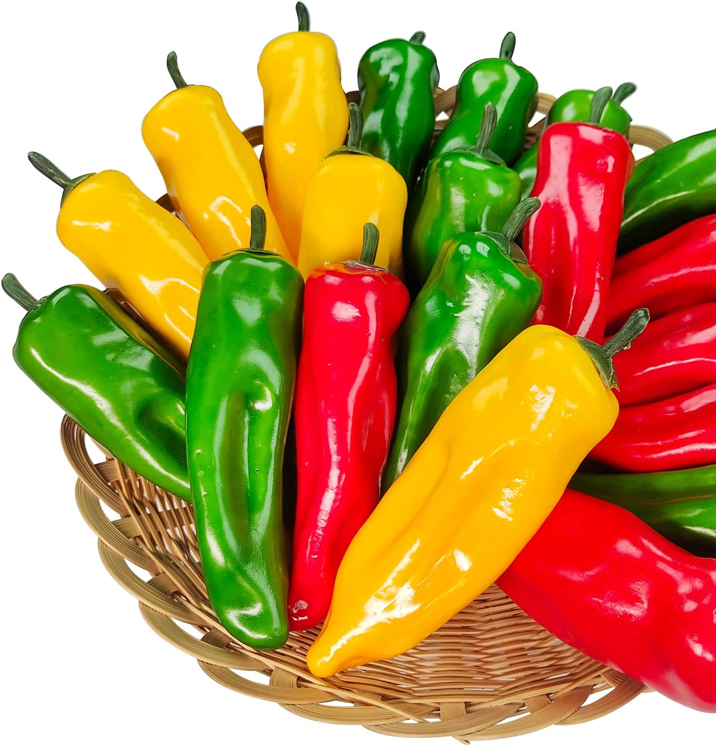 Lorigun 12Pcs Artificial Chili Fake Pepper for Decoration