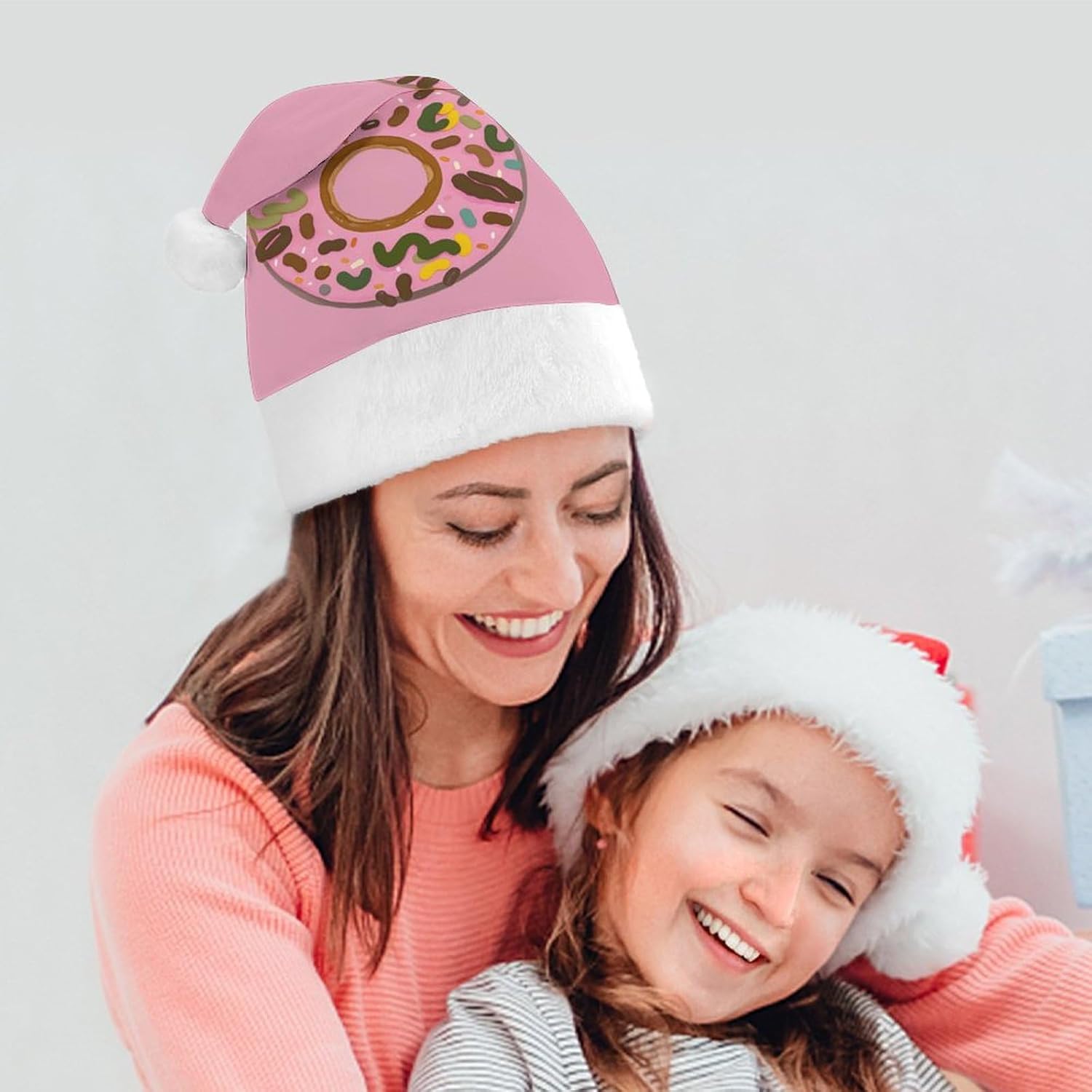 NWGHM Christmas Donut Santa Hat for Adults