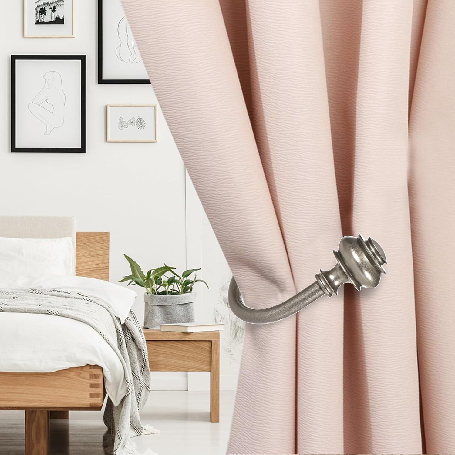 Sumnacon Set of 2 Decorative Curtain Holdbacks