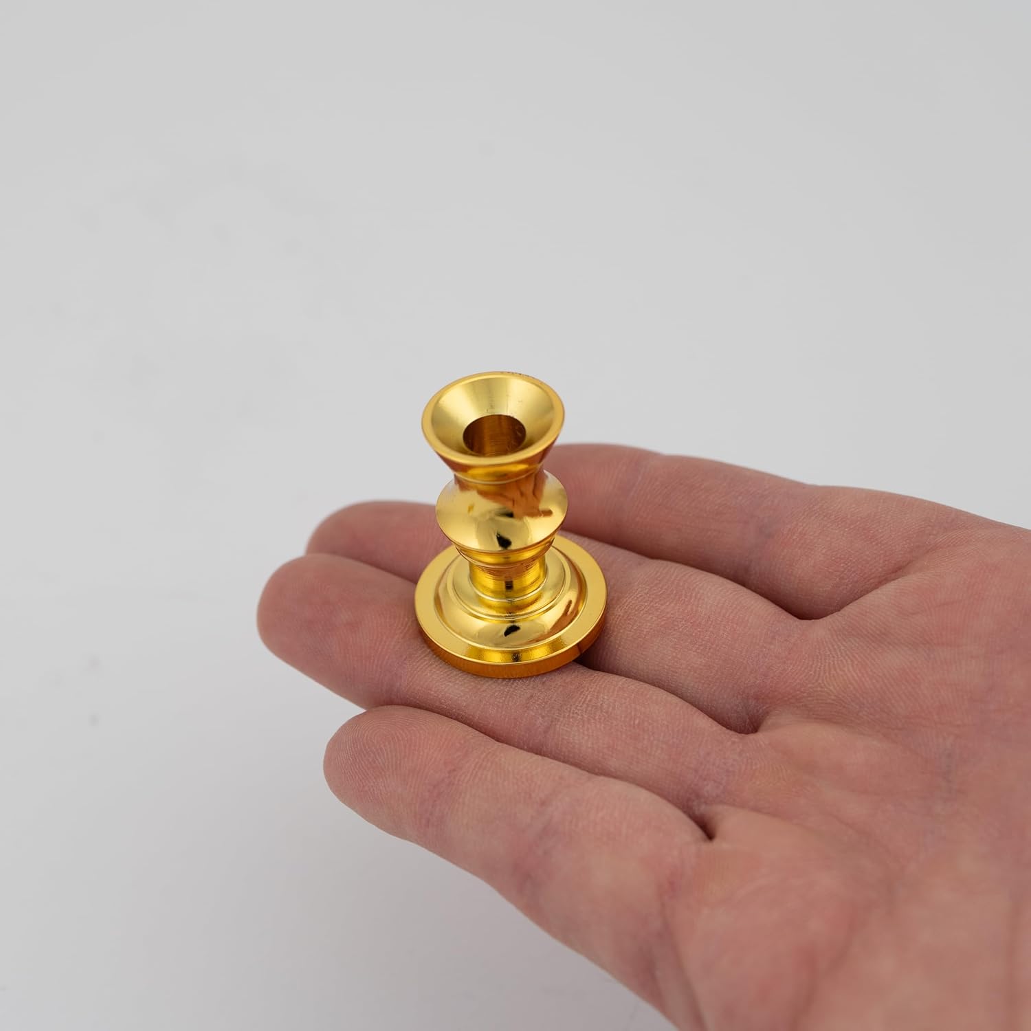Mini Brass Candle Holder for Thin Candles