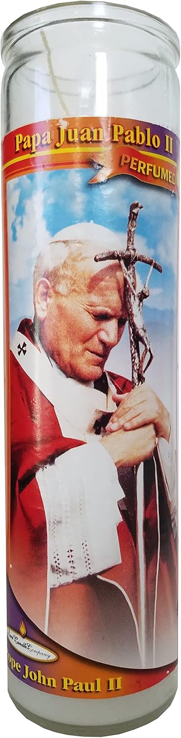 Staci19 Pope John Paul II Perfumed Pillar Candle