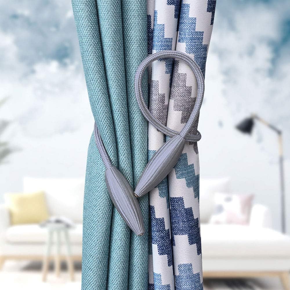 NICEEC 4 Pack Crystal Curtain Holdbacks No Drill Installation