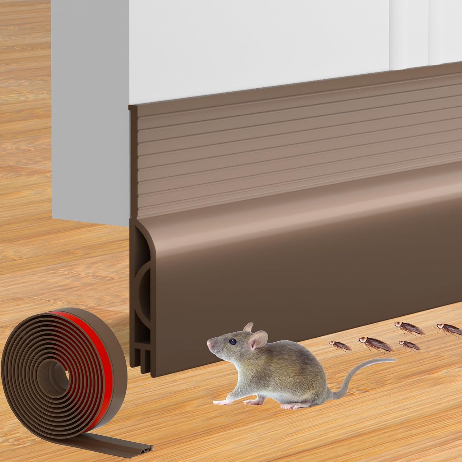 Ormeein Door Draft Stopper 39inch Brown