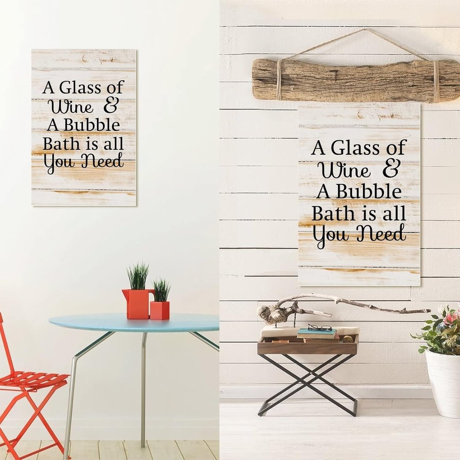 Decorative Wood Sign Farmhouse Rustic Wall Art 8x12 Inch