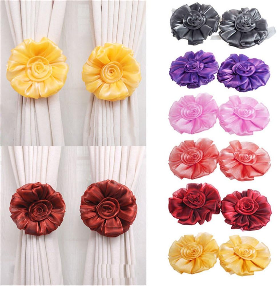 Turbokey Gray Curtain Tiebacks 1 Pair Holdbacks