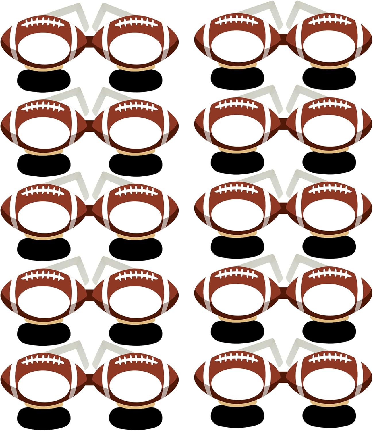 4Es Novelty Football Paper Glasses 36 Pack