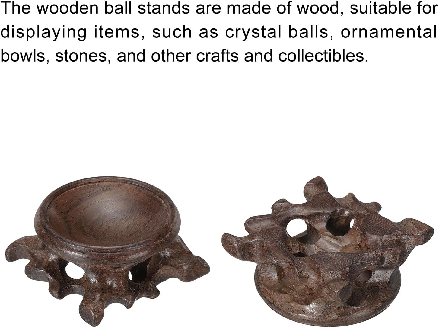 MECCANIXITY Wooden Ball Stand for Crystal Balls and Decor