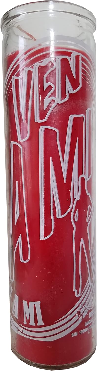 Staci19 Come to Me Ven a Mi Red Pillar Candle