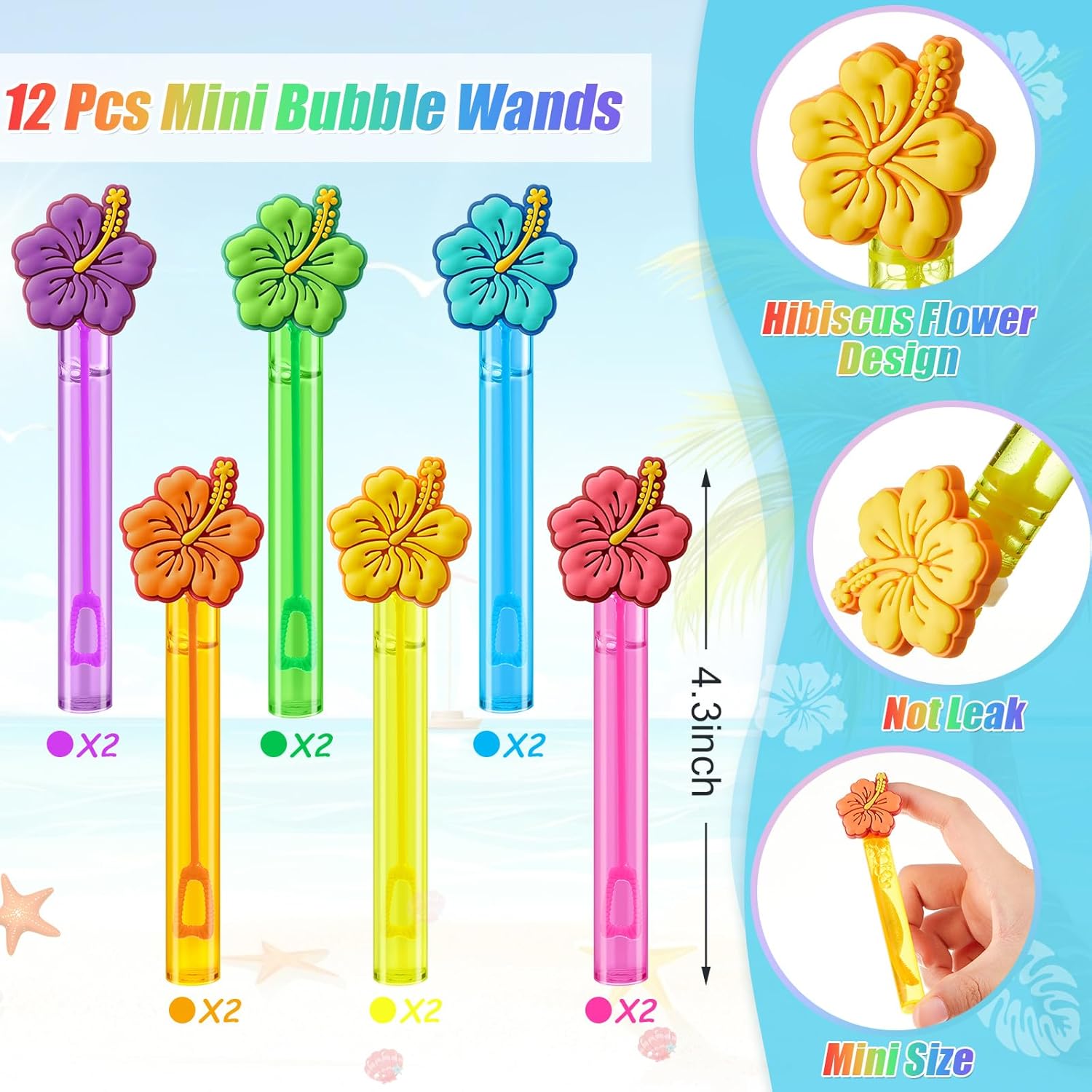 Soulchen 24 Pcs Tropical Luau Party Favors