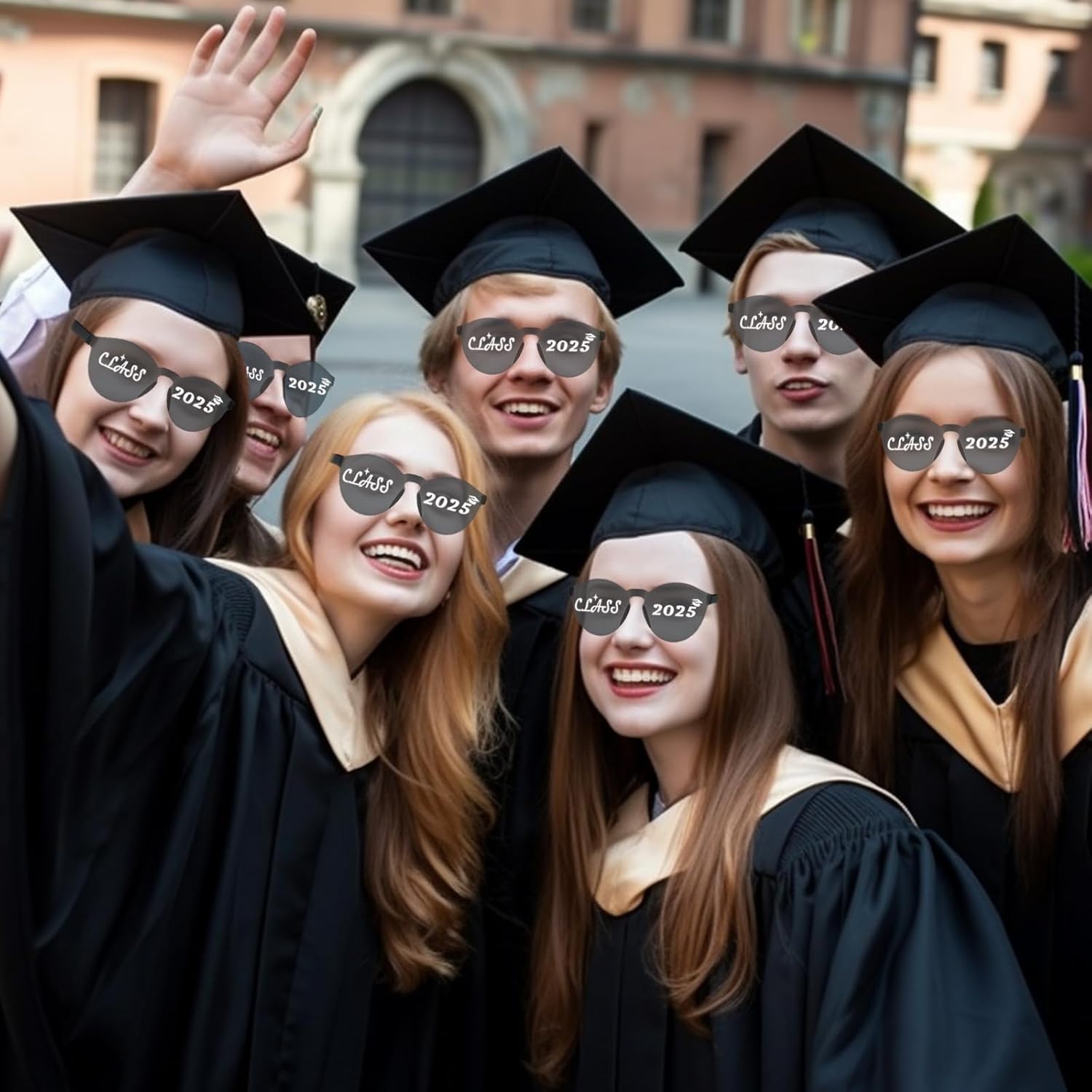 Vegove 12 Pc Class Of 2025 Graduation Sunglasses