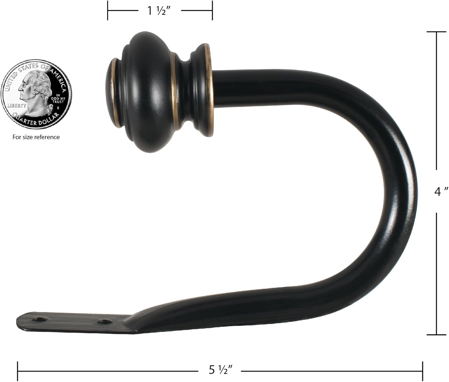 Decopolitan Urn Holdback Pair Bronze