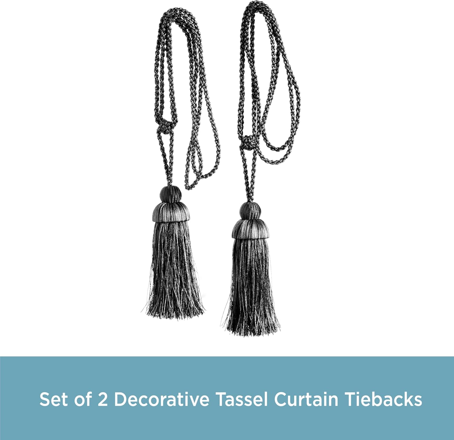Kenney Decorative Tassel Curtain Tieback Set of 2