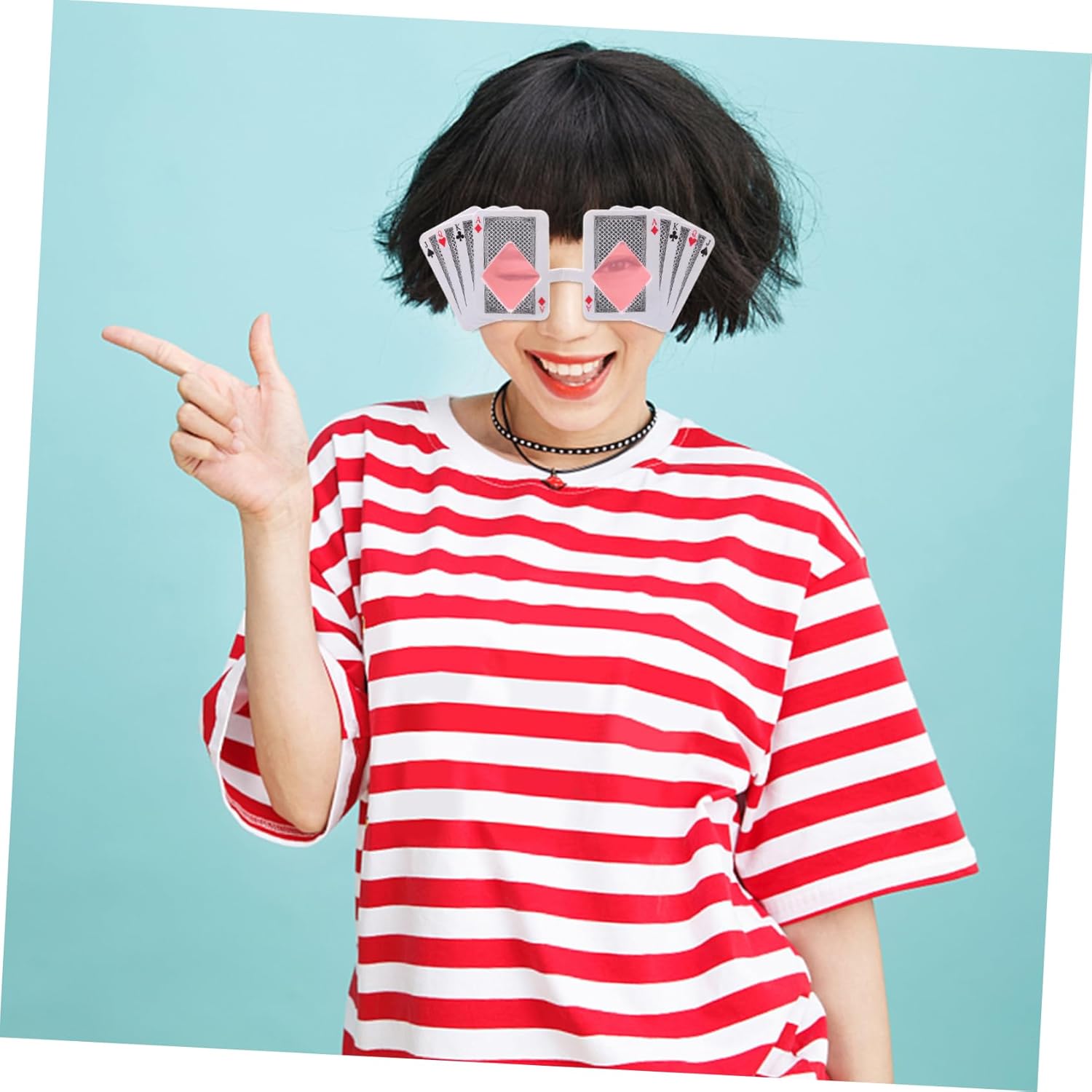 Funny Poker Themed Party Glasses for Creative Photos