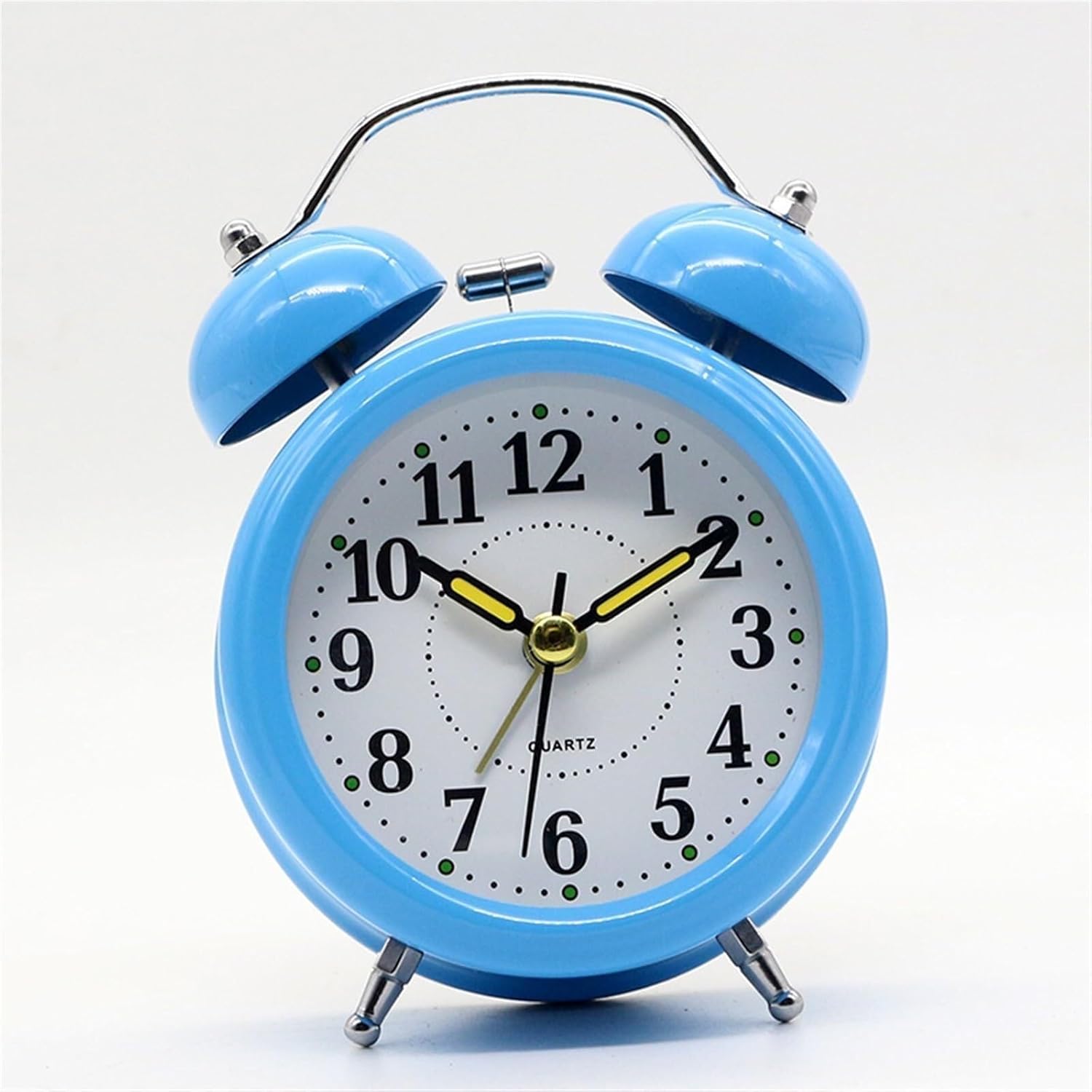 Loud Double Bell Alarm Clock with Backlight and Silent Movement