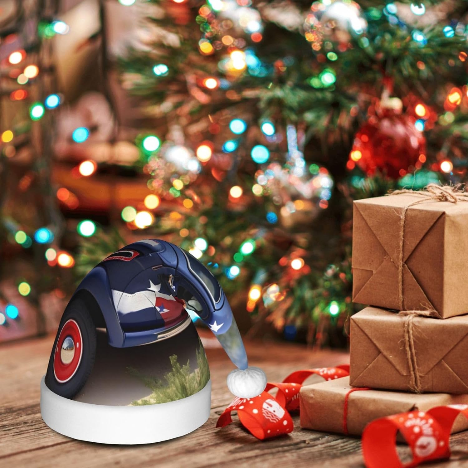 QinZheng 4th Of July Patriotic Santa Hat