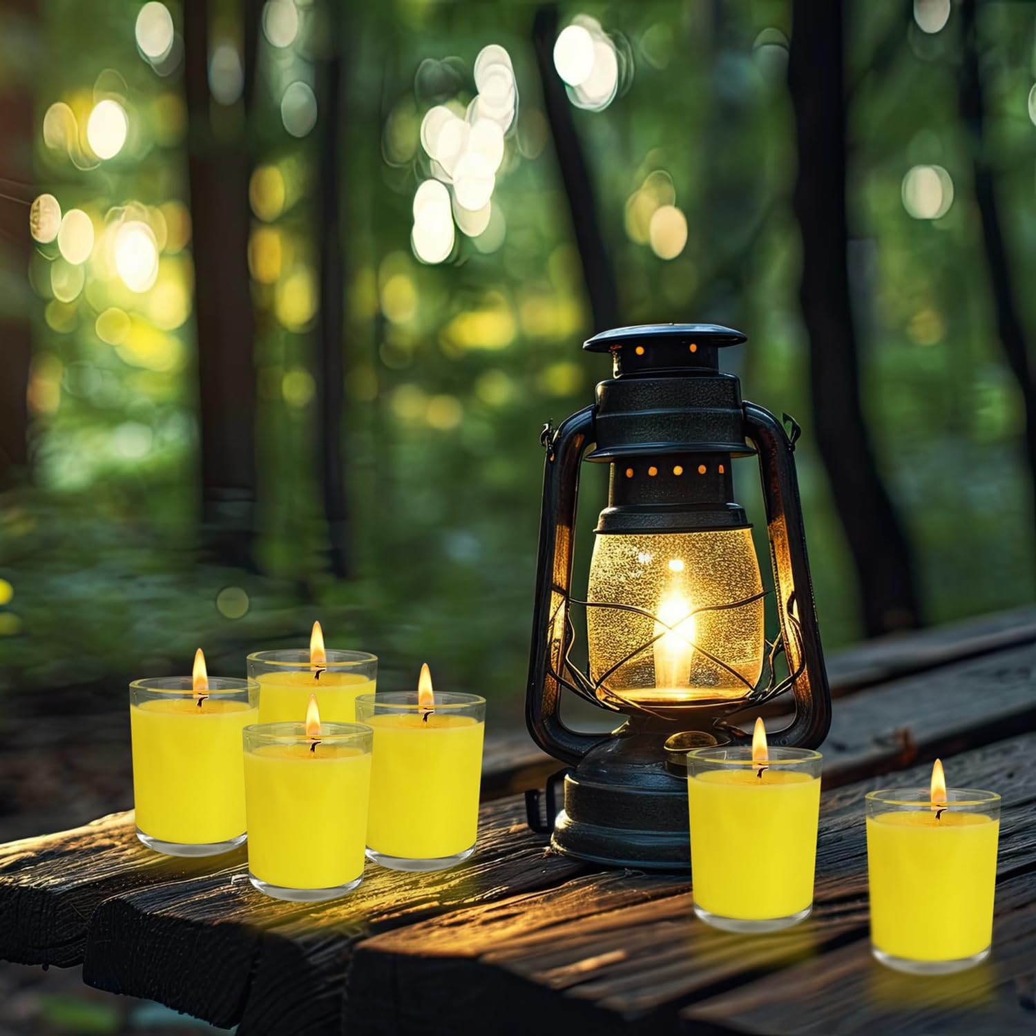 6 Pack 2oz Citronella Candles in Glass Jars