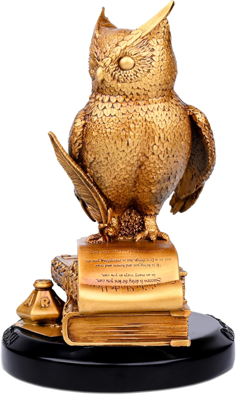 Handmade Owl Statue for Home Decor and Desk