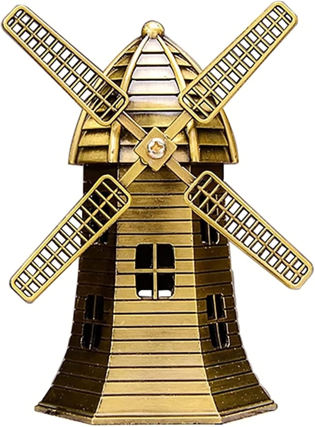 ALDEPO Dutch Windmill Statue Desktop Decor Sculpture