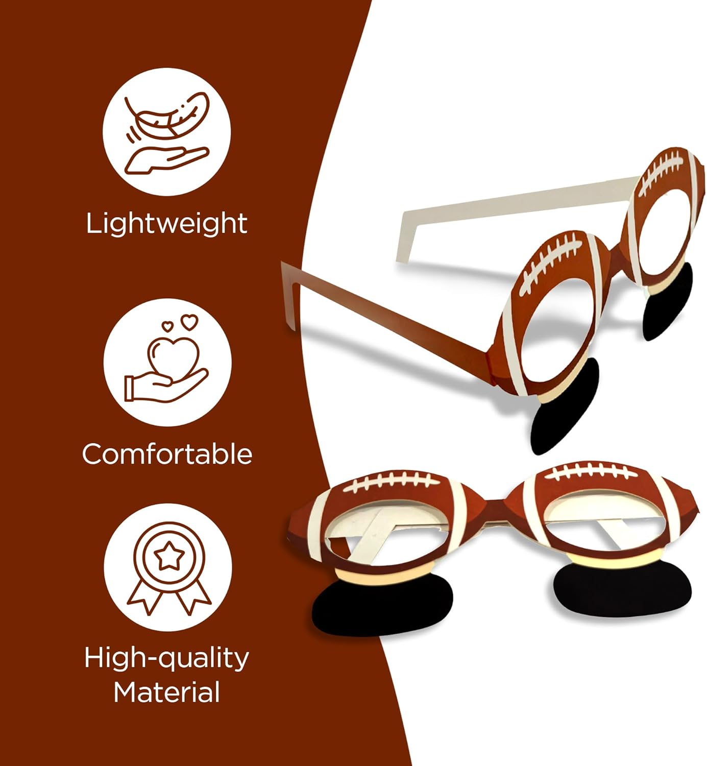 4Es Novelty Football Paper Glasses 36 Pack