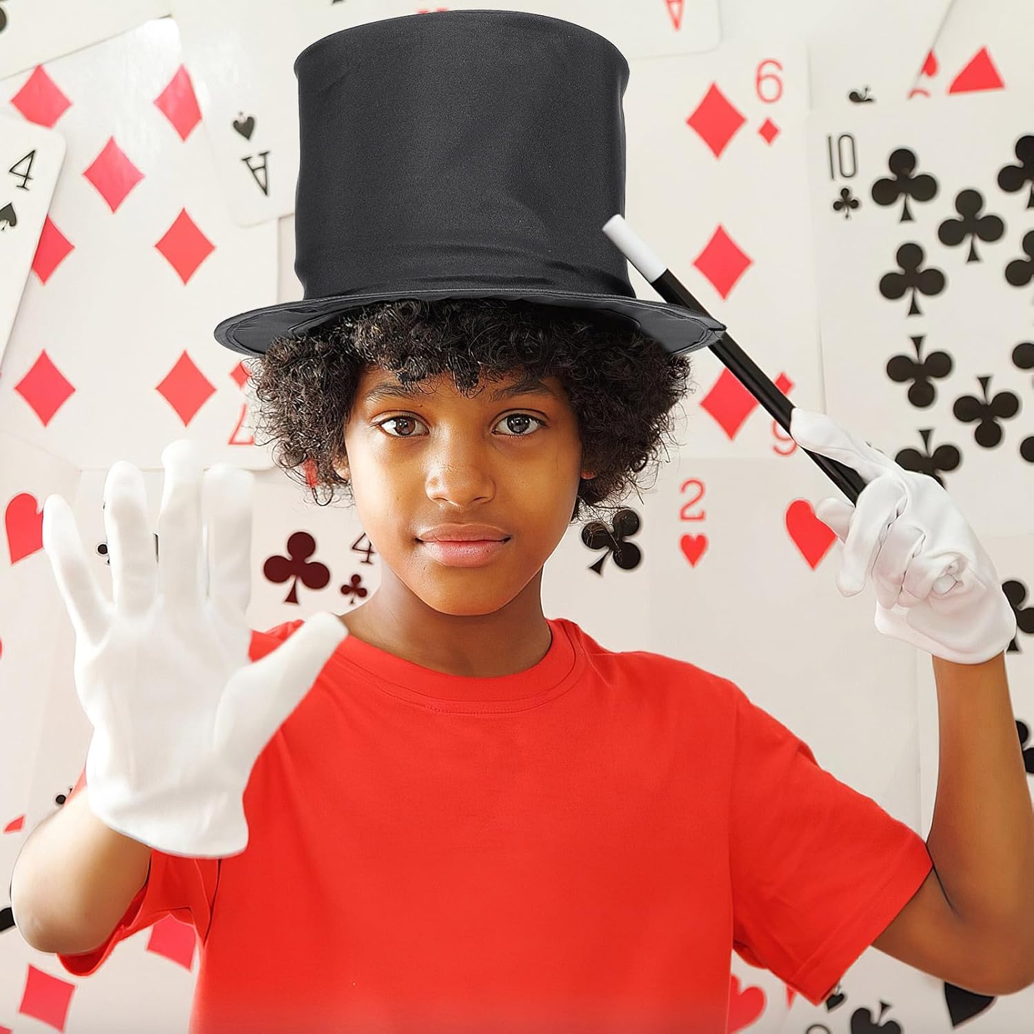 CLISPEED Black Collapsible Top Hat for Men