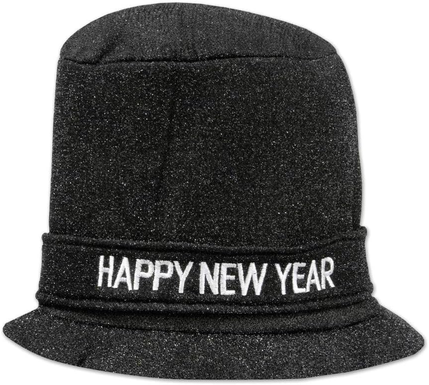 Glitz N Sparkle HNY Top Hat Black 1 Count Party Accessory