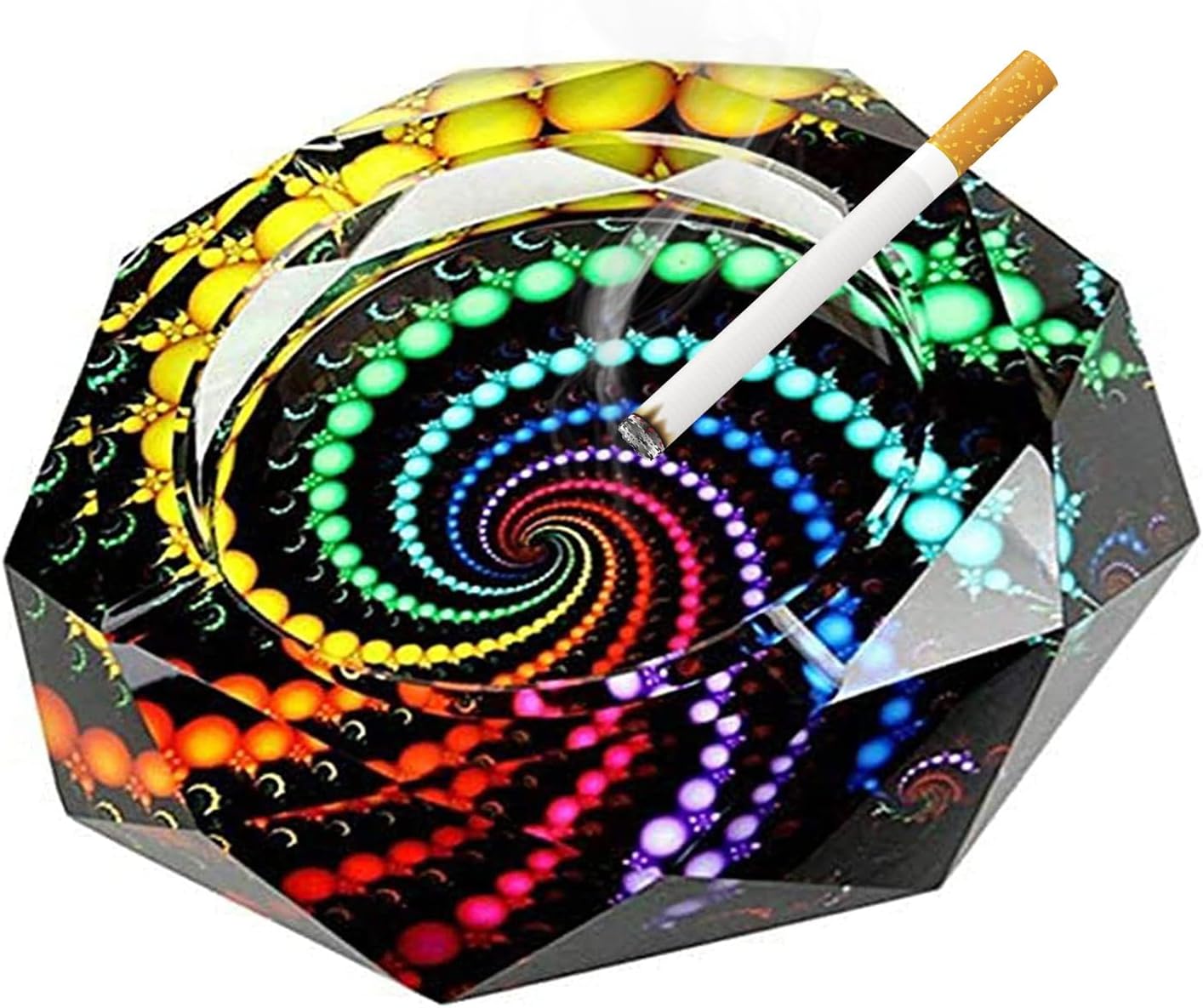 Durable Cigar Ashtray with Circle Design