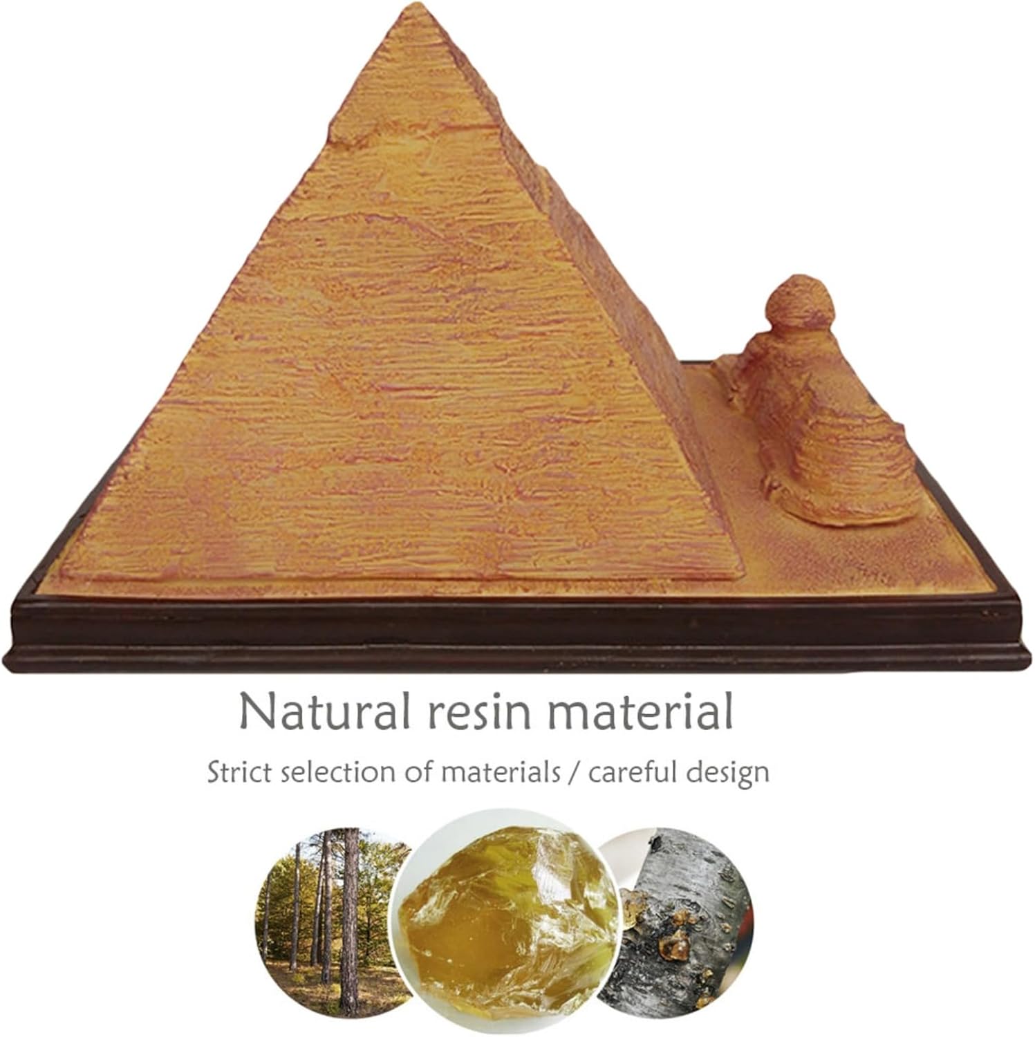 Egyptian Pyramid Resin Sculpture Decor Statue
